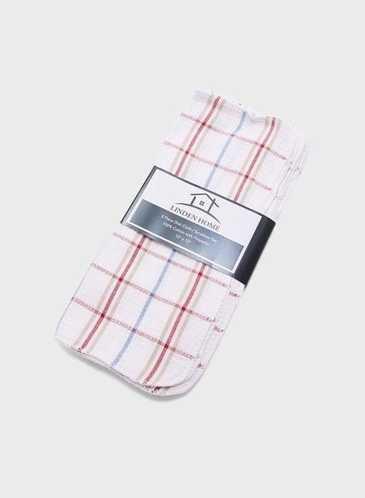 6-Piece Waffle Weave 100% Cotton Napkins - Super Absorbent & Quick-Dry