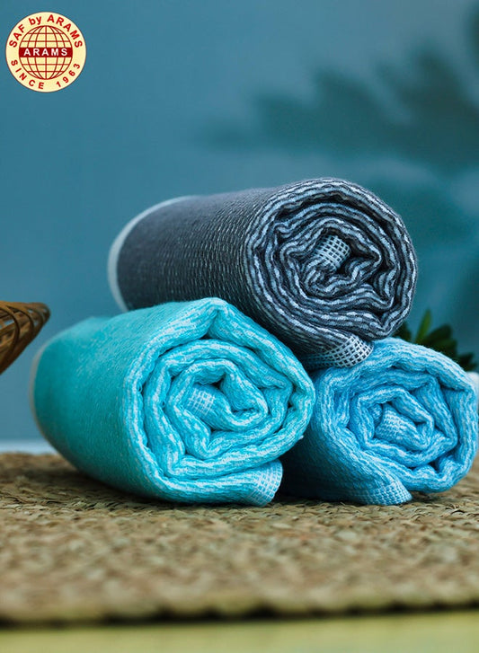 Sophisticated 3-Piece Kitchen Towel Set - Beautiful 1-Sided Terry Patterns