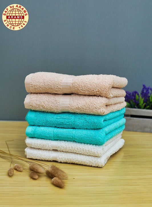 6-Piece Premium Cotton Hand Towel Set