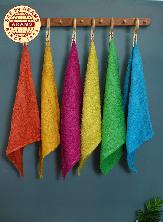 12-Piece Dyed Face Towel Set