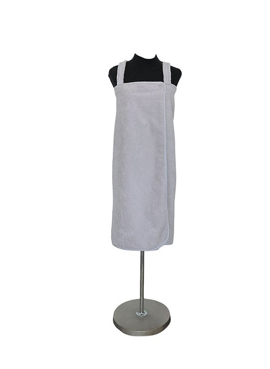 Shower Wrap Towel With Adjustable Straps In Off-White Color