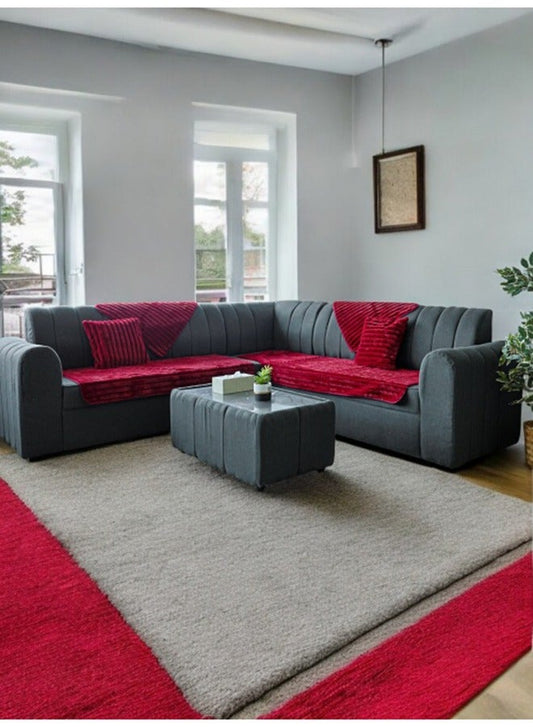 6-Piece Thick Plush Soft Sofa Covers