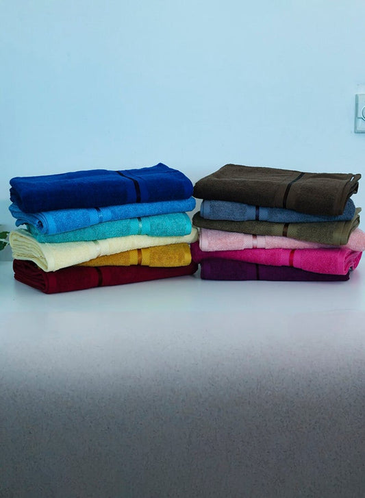 Elegant 12-Piece set bath Towels dyed Premium Collection