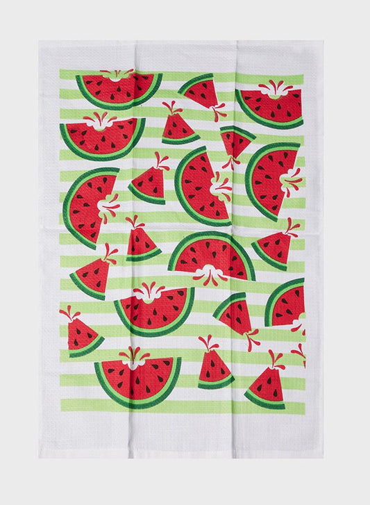 100% Cotton Printed Kitchen Dish Cloths - Pack of 12
