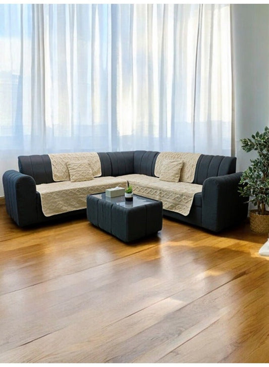 6-Piece Thick Plush Soft Sofa Covers