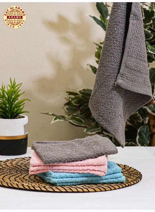 Stylish 8-Piece Popcorn Face Towels - Ribbon Pack