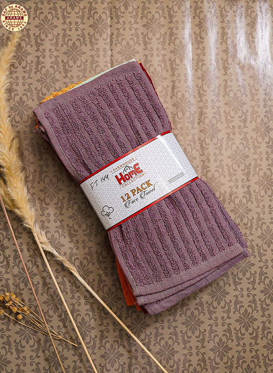 Premium 12-Piece Face Towels