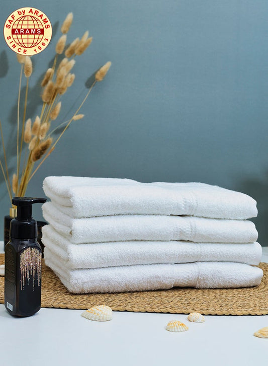 Sophisticated 6-Piece White Bath Towel Set