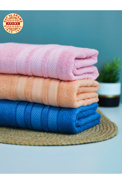 3-Piece Jumbo Cotton Bath Sheet Set - 450 GSM Highly Absorbent